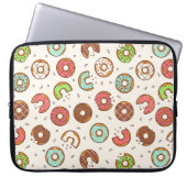 Retro Style Niedliche Donut Muster Laptopschutzhülle (Vorderseite)
