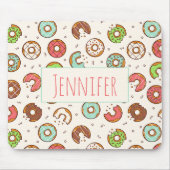 Retro Style Niedliche Donut Muster Mousepad (Vorne)