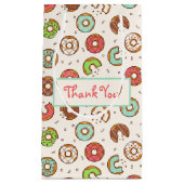 Retro Style Niedliche Donut Muster Vielen Dank Kleine Geschenktüte (Vorderseite)