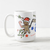Retro Style Niedliche Weihnachtsmonogramm G mit Na Kaffeetasse (Links)