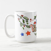 Retro Style Niedliche Weihnachtsmonogramm S mit Na Kaffeetasse (Links)
