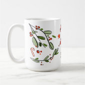 Retro Style Niedliche Weihnachtsmonogramm Z mit Na Kaffeetasse (Links)