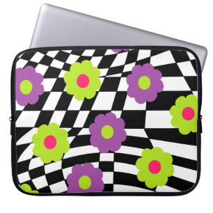 Retro-Style-Notebookgehäuse mit Schachbrettern und Laptopschutzhülle