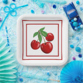 Retro Style Paper Teller für Red Cherries (Party)
