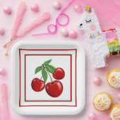 Retro Style Paper Teller für Red Cherries (Party)