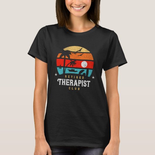Retro Style Pension Gag Idee Sanfte Therapie T-Shirt (Vorderseite)