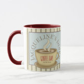 Retro Style Personalisiert Cafe Diner Tasse (Links)