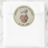 Retro Style Personalisiert Jar Label Runder Aufkleber (Tasche)