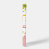 Retro Style Pink Floral Monogram Case-Mate iPhone Hülle (Rückseite / Rechts)