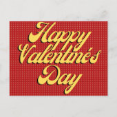 Retro Style Platonic Valentine Postkarte (Vorderseite)