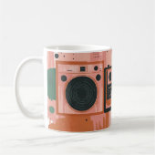 Retro-style portable radio cassette players kaffeetasse (Links)