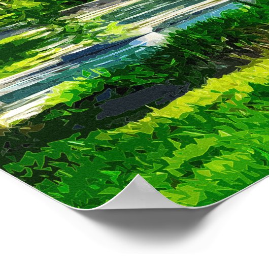 Retro Style Print, Value Poster Paper (Matte) (Ecke)