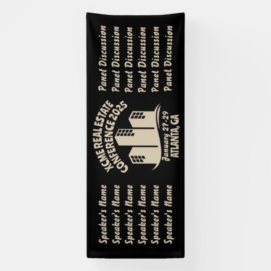 Retro-Style Real Anwesen Conference Banner (Vertikal)