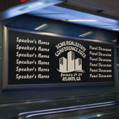 Retro-Style Real Anwesen Conference Banner