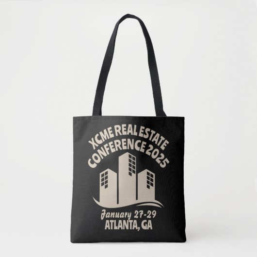 Retro-Style Real Anwesen Conference Tasche (Vorderseite)