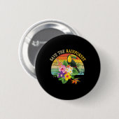 Retro Style Rette das Geschenk des Regenwaldes Ear Button (Vorne & Hinten)