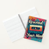 Retro Style rewind your mind Notizblock (Innenseite)