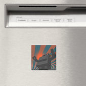 Retro Style Robot 4 Magnet (In Situ (Geschirrspüler))