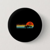 Retro Style Rocket Rc Soccer Car League Funny Game Button (Vorderseite)