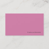 Retro Style Salon Esthetician Business Card Visitenkarte (Rückseite)