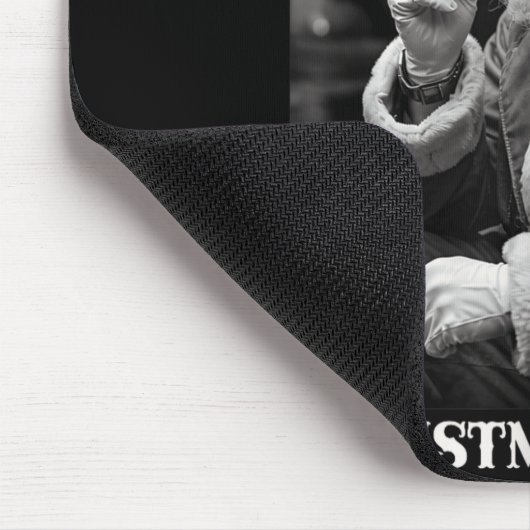 Retro Style Santa Claus Smoking Cigarette Christma Mousepad (Ecke)