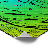 Retro Style SciFi Comic Book Poster (Ecke)