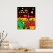 Retro Style SciFi Comic Book Poster (Küche)