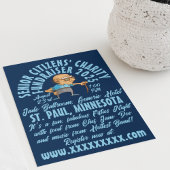 Retro-Style-Senior-Wohltätigkeit Einladung