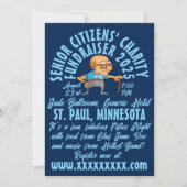 Retro-Style-Senior-Wohltätigkeit Einladung (Vorderseite)