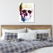 Retro Style Skull Leinwanddruck (Insitu (Schlafzimmer))