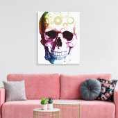 Retro Style Skull Leinwanddruck (Insitu (Wohnzimmer))
