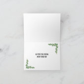 Retro-Style Snowman Weihnachtskarte Feiertagskarte (Innenseite)