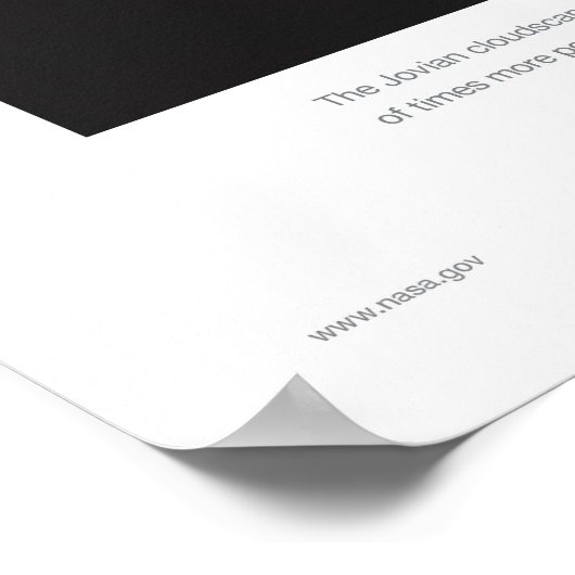 Retro Style Space Travel Poster - Jupiter (Ecke)