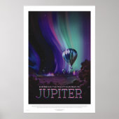 Retro Style Space Travel Poster - Jupiter (Vorne)