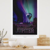 Retro Style Space Travel Poster - Jupiter (Küche)