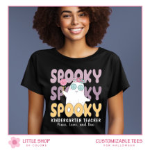 Retro Style Spooky Kindergarten Halloween Teacher