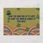 Retro Style St. Patrick's Day Irish Sessings Postkarte (Vorderseite)