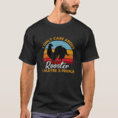 Retro Style Sunset Rooster T-Shirt (Vorderseite)