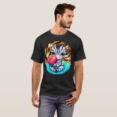 Retro Style Sweet Zebra Valentine T-Shirt (Vorne ganz)
