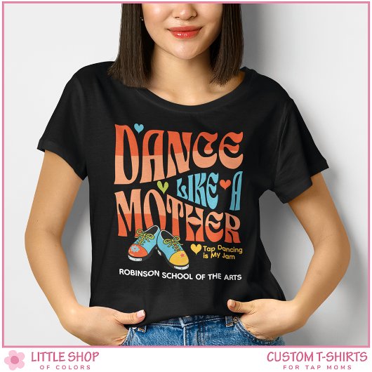 Retro Style Tap Dance Mom Customizable Tri-Blend Shirt