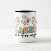 Retro Style Teacher Tasse (Zentrum)
