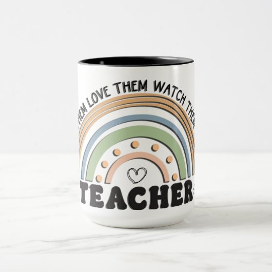 Retro Style Teacher Tasse (Zentrum)