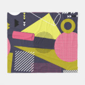 Retro style texture, pattern design. art,abstract, fleecedecke (Vorderseite (Horizontal))