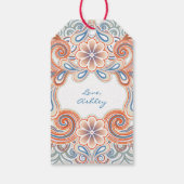 Retro style Thank You Geschenkanhänger (Rückseite)