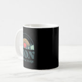 Retro Style Utah Zion Nationalpark Kaffeetasse (Vorderseite Links)