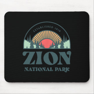 Retro Style Utah Zion Nationalpark Mousepad