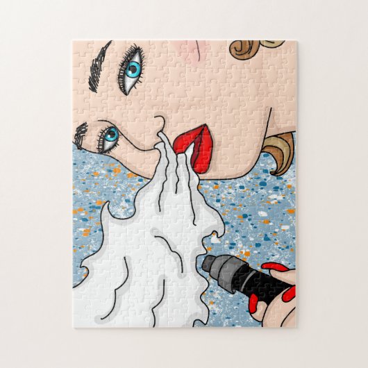 Retro Style Vaping Lady Puzzle (Vertikal)