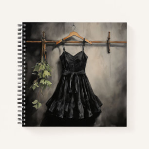 Retro Style Vintag Dress LBD Chic Journal Geschenk Notizblock