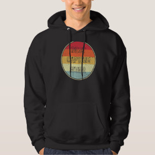 Retro Style Vintag Pontoon Boat Bester Kapitän je Hoodie