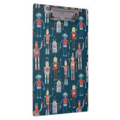 Retro Style Vintag Robots der 50er Jahre Klemmbrett (Rechts)